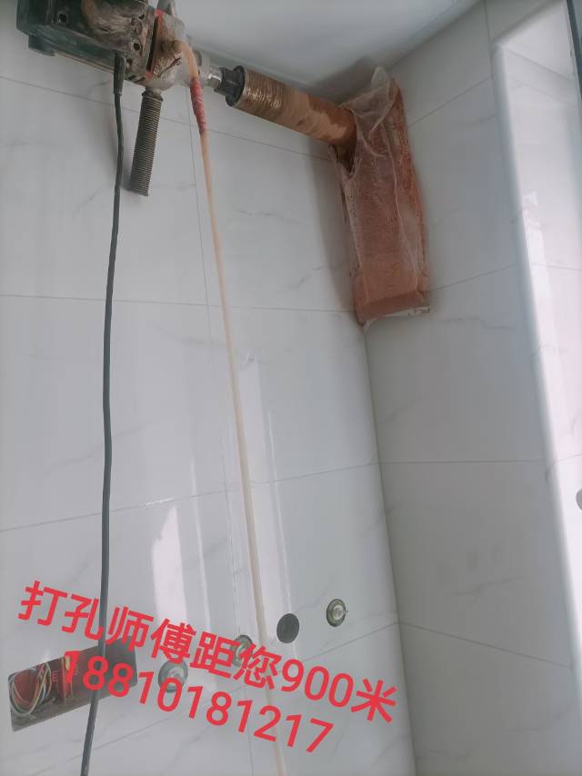 天津滨海新区林内燃气热水器打孔
