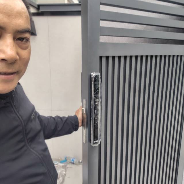 智能锁按装