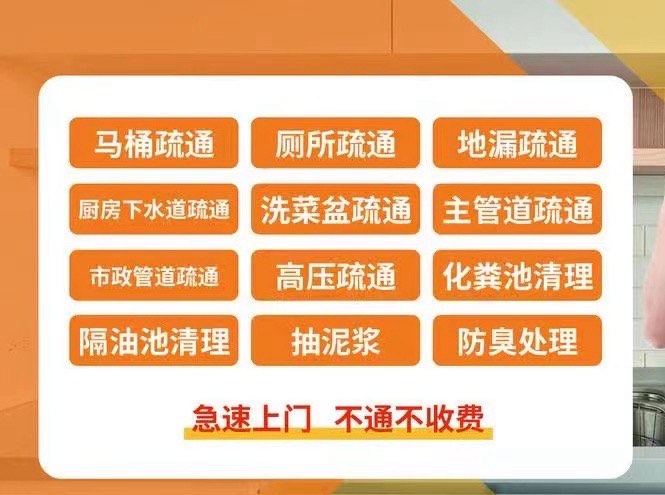唐山路北区下水疏通