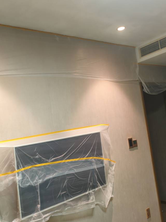 维修墙面。房屋整刷