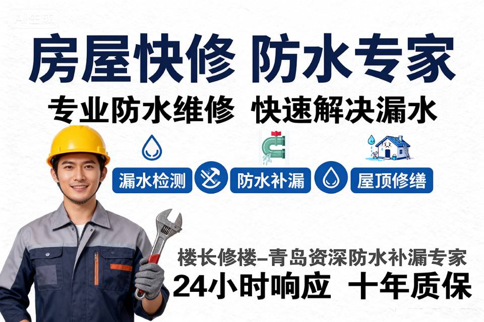 青岛市北房屋防水治理｜老房 / 新房全覆盖 系统化防水
