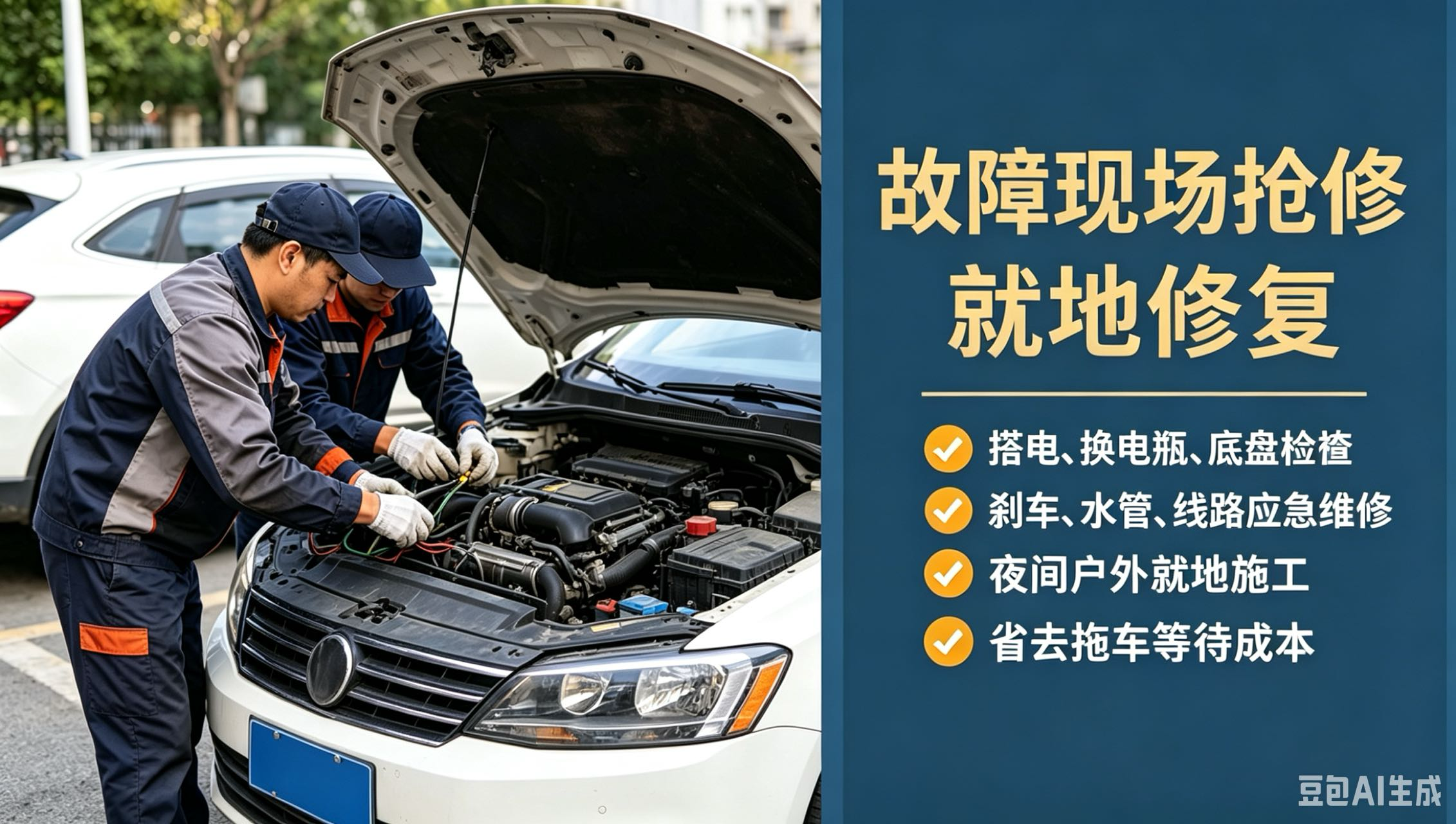 24小时拖车、道路救援服务